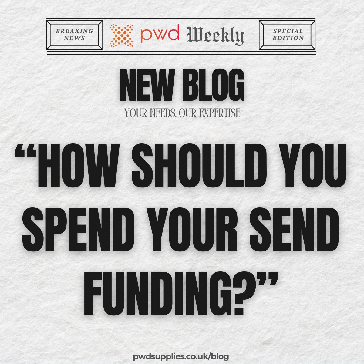 You are currently viewing How Should You Spend Your SEND Funding?